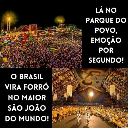 Apt 2 Km De Distancia Do Parque Do Povo Para O Maior Sao Joao Do Mundo 캄피나그란데 외부 사진