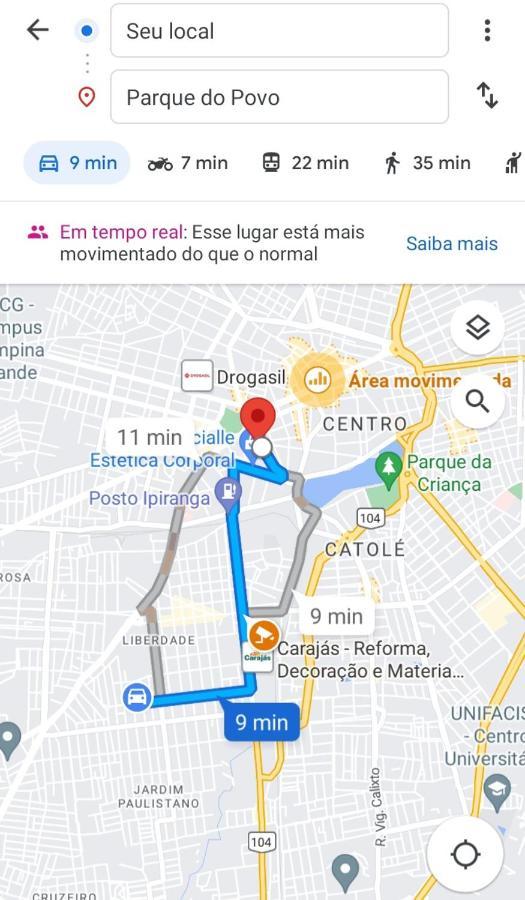 Apt 2 Km De Distancia Do Parque Do Povo Para O Maior Sao Joao Do Mundo 캄피나그란데 외부 사진