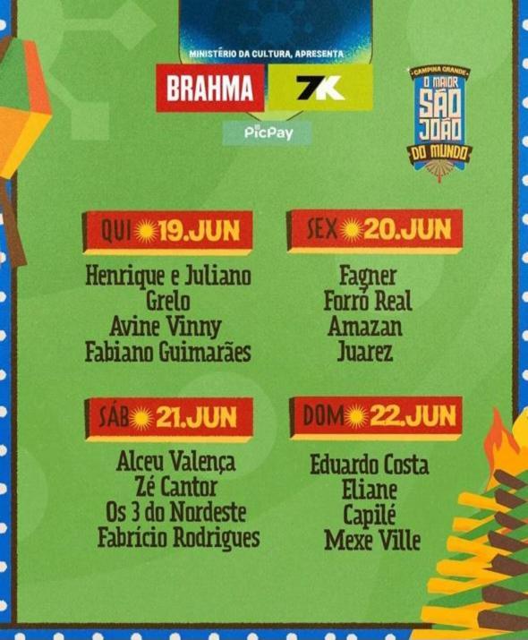 Apt 2 Km De Distancia Do Parque Do Povo Para O Maior Sao Joao Do Mundo 캄피나그란데 외부 사진